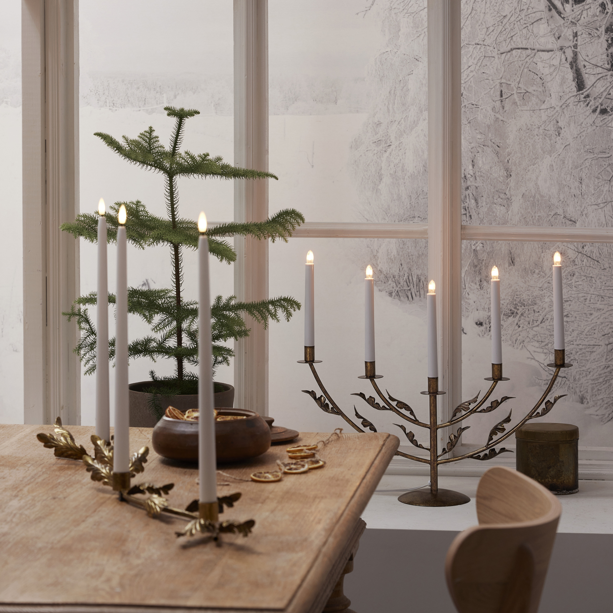 Adventsljusstake Star Trading Grace 5 Ljus