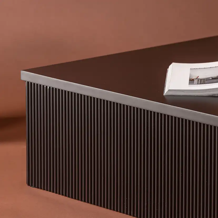 Soffbord Venture Home Lenox Svart Rektangulärt Vardagsrumsbord