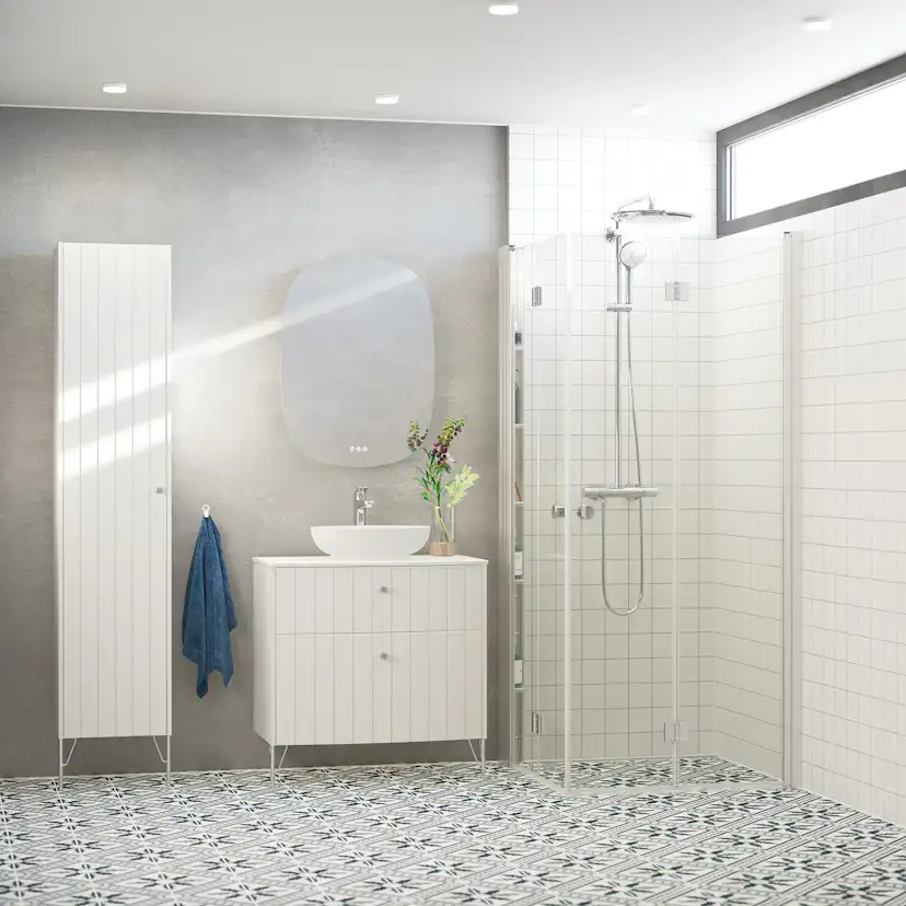 Duschdörr Dansani Match Vikbar