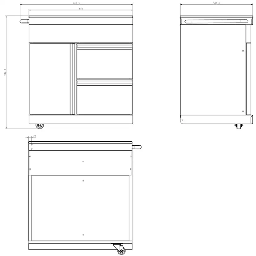 Fristående utekök Myoutdoorkitchen Pure Plus Stainless