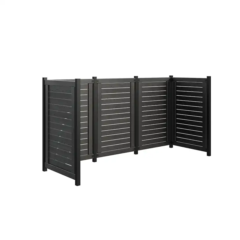 Avfallsskjul PLUS Lund 245×85×124 cm