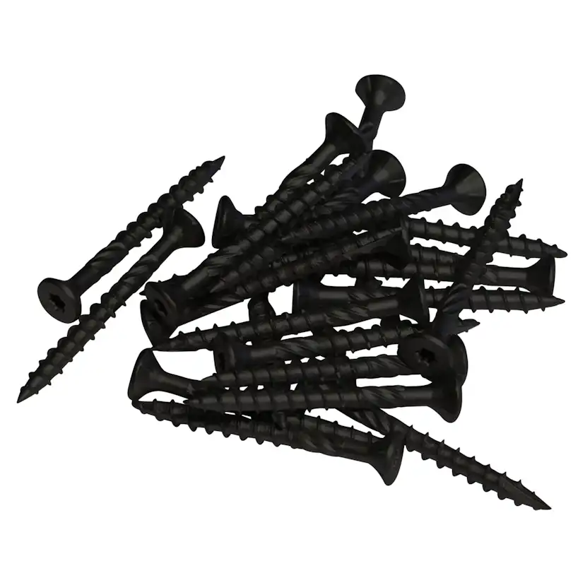 Skruvar för montage på trästolpar