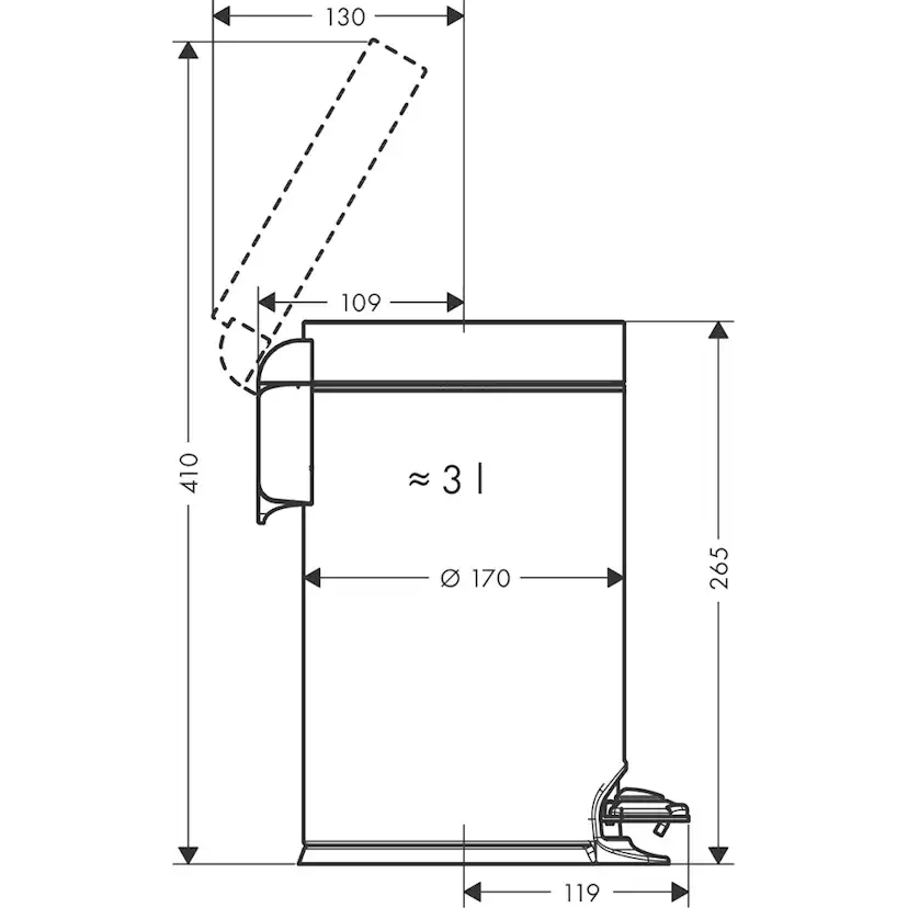 Pedalhink Hansgrohe AddStoris