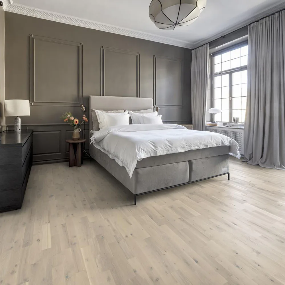 Parkettgolv Kährs Beyond Retro Loft White Ultramatt Lack Ek 3-Stav