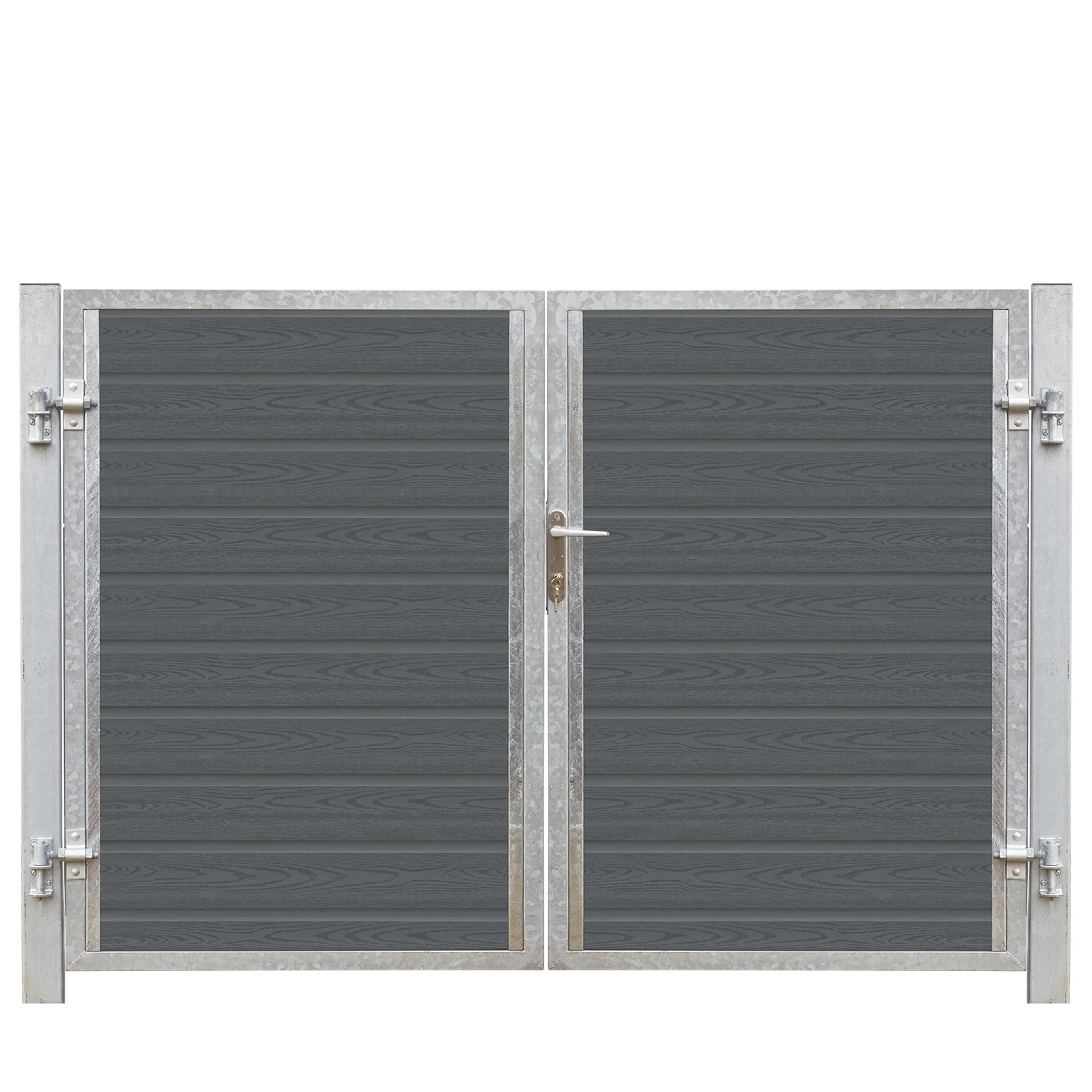 Artura Dubbelgrind Högervänd 197×135 cm + 16 cm stålstolpar