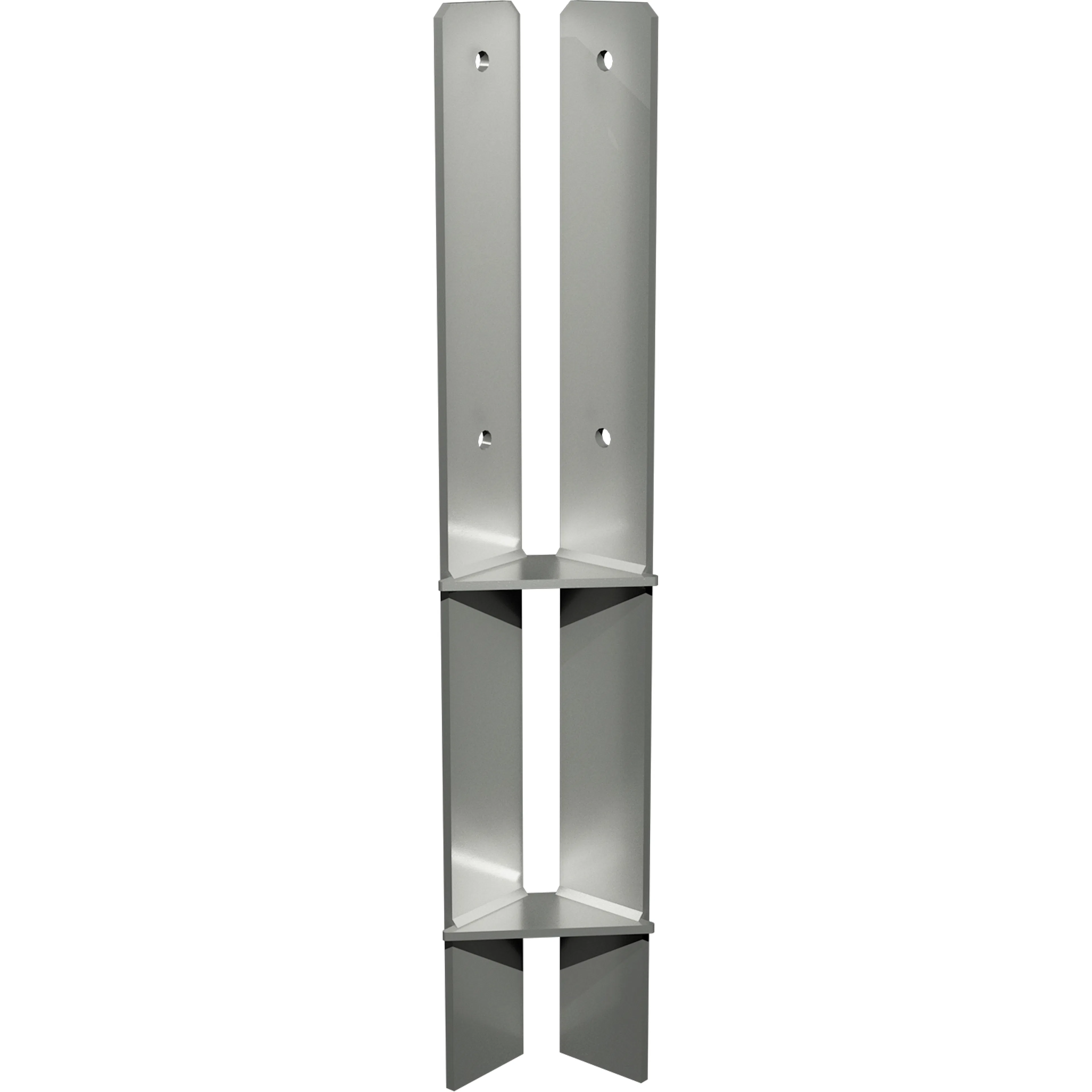 Hörn PLUS stolparfot för nedgjutning För stolpar 9x9x cm - Längd 60 cm