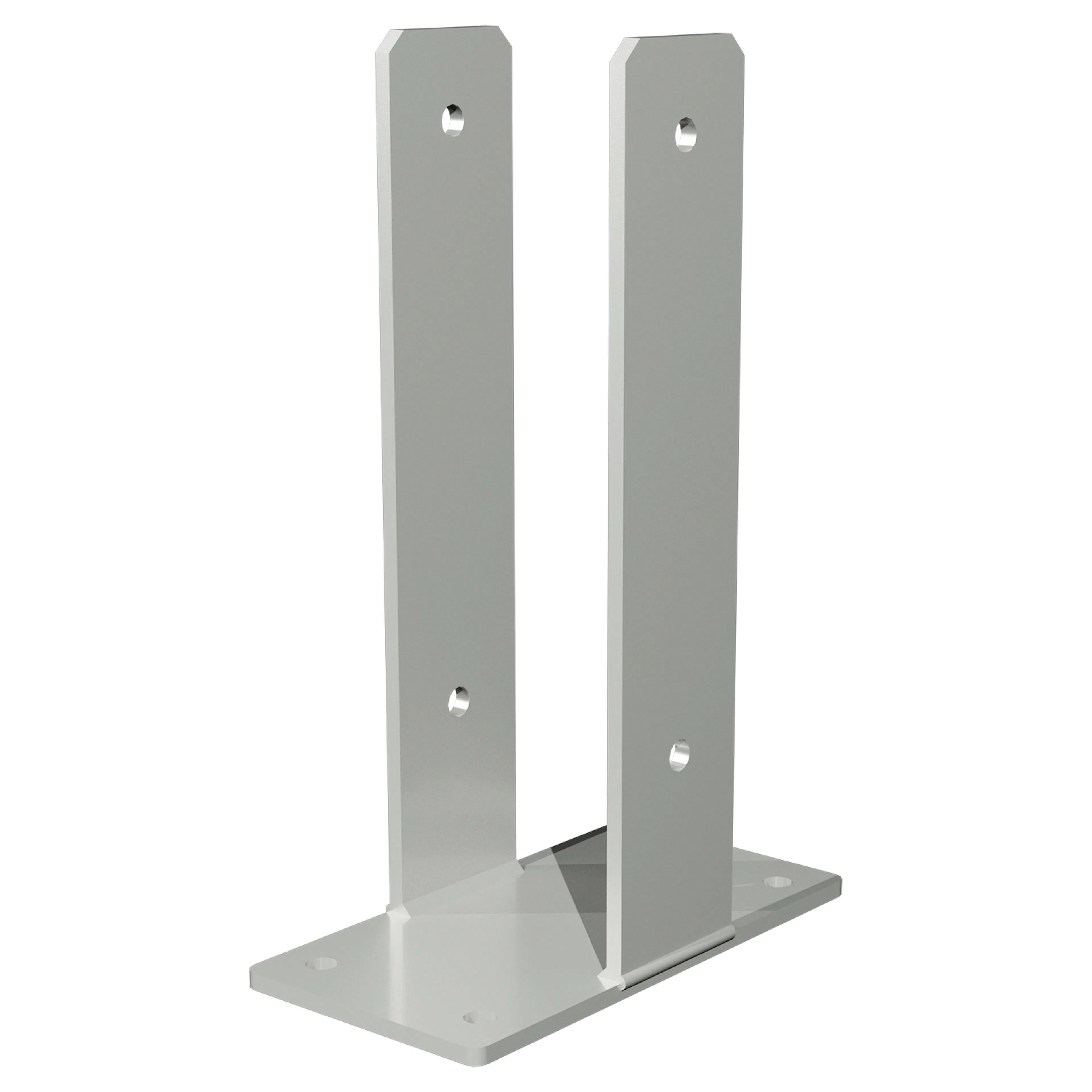 U-stolparfot PLUS för fundament - För stolpar 9x9 cm - höjd 30 cm