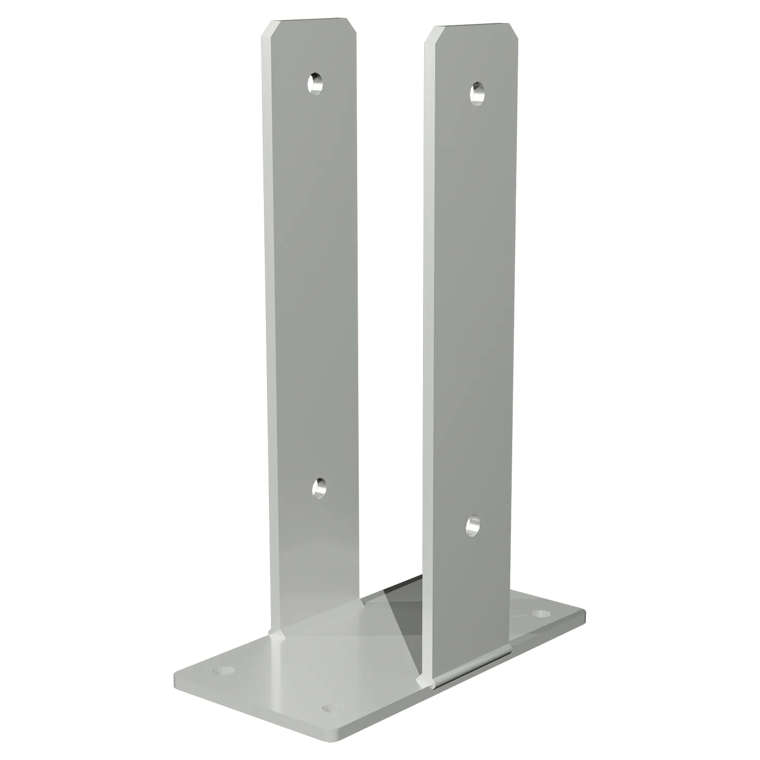 U-stolparfot PLUS för fundament - För stolpar 9x9 cm - höjd 30 cm