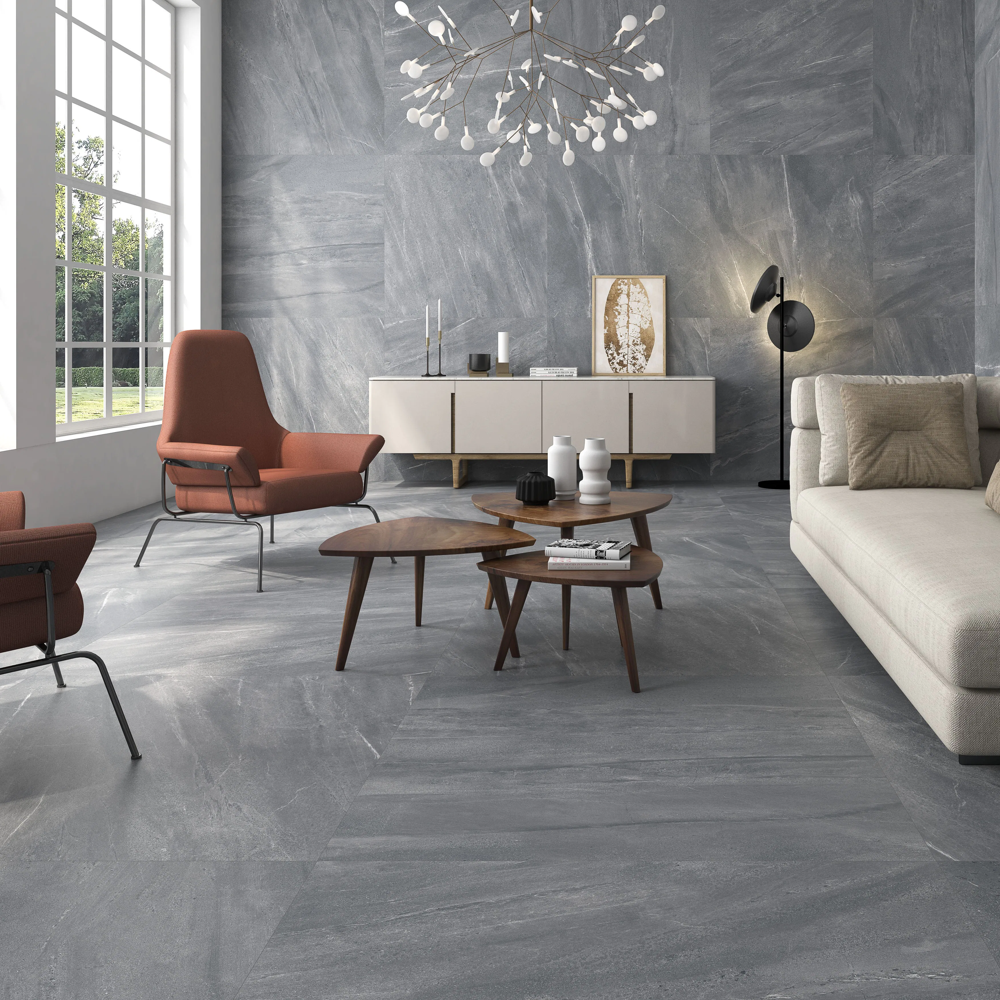 Klinker Tenfors Lavica Gris Marmor Matt 60x60 cm