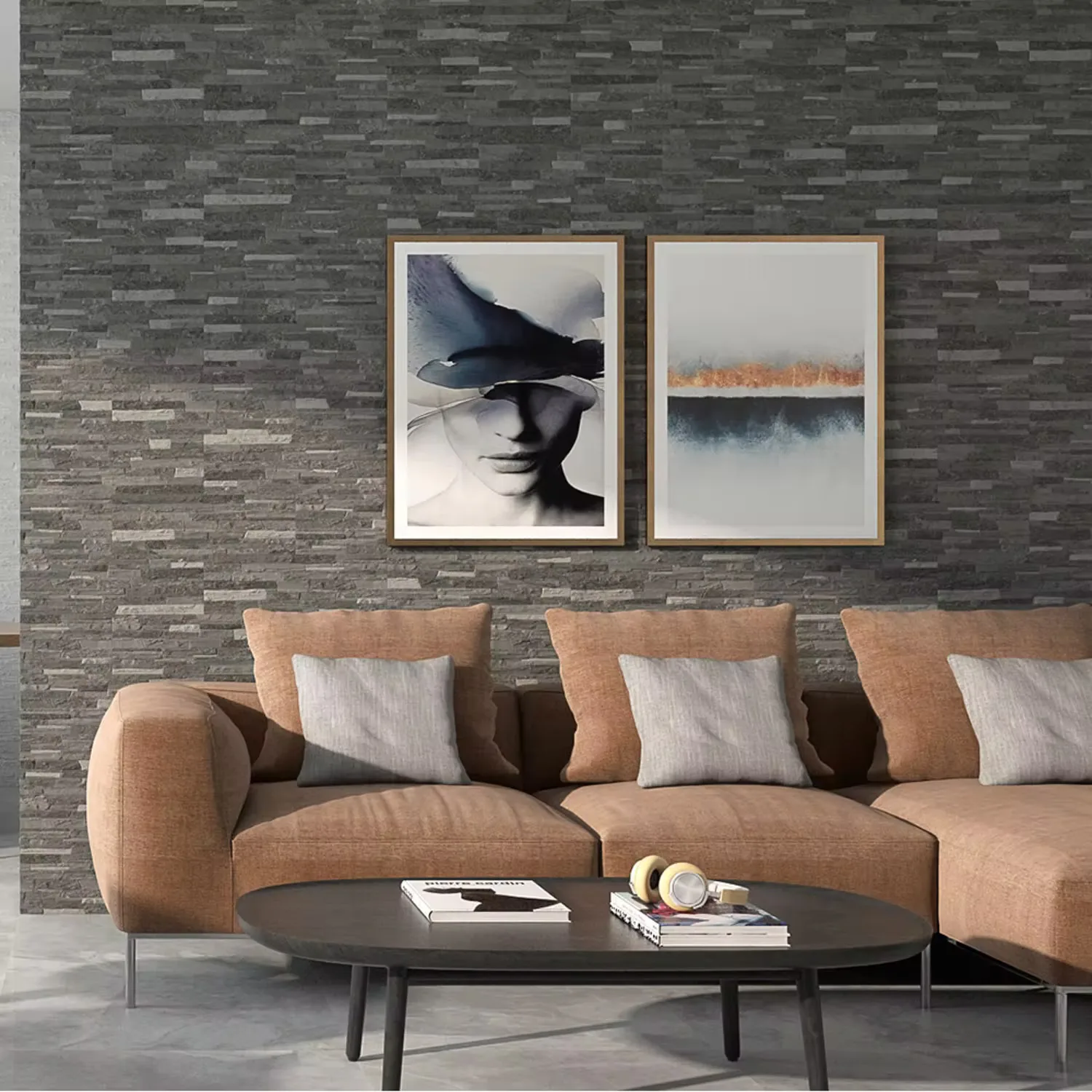 Kakel Tenfors Mubi Negro 20x50 cm