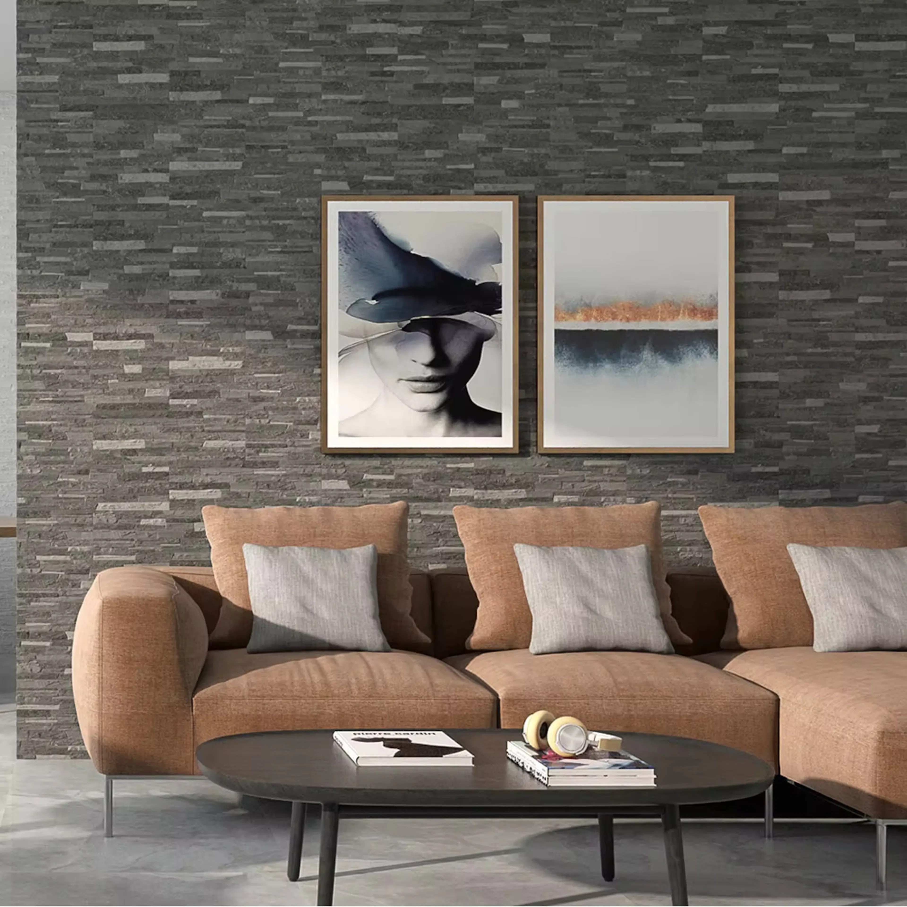 Kakel Tenfors Mubi Negro 20x50 cm