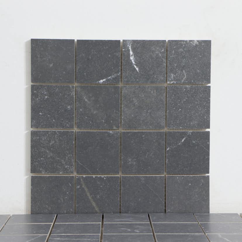 Mosaik Tenfors Soapstone Graphite Matt Marmor 7x7 cm