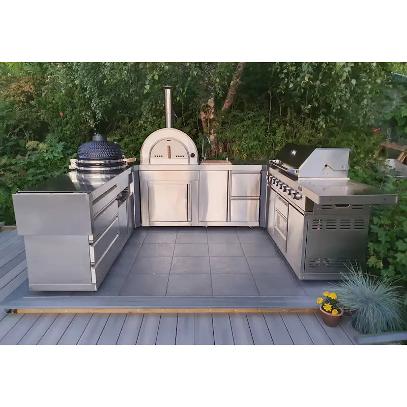 Vedeldad Pizzaugn Myoutdoorkitchen Classic Line Stainless Modul Naples