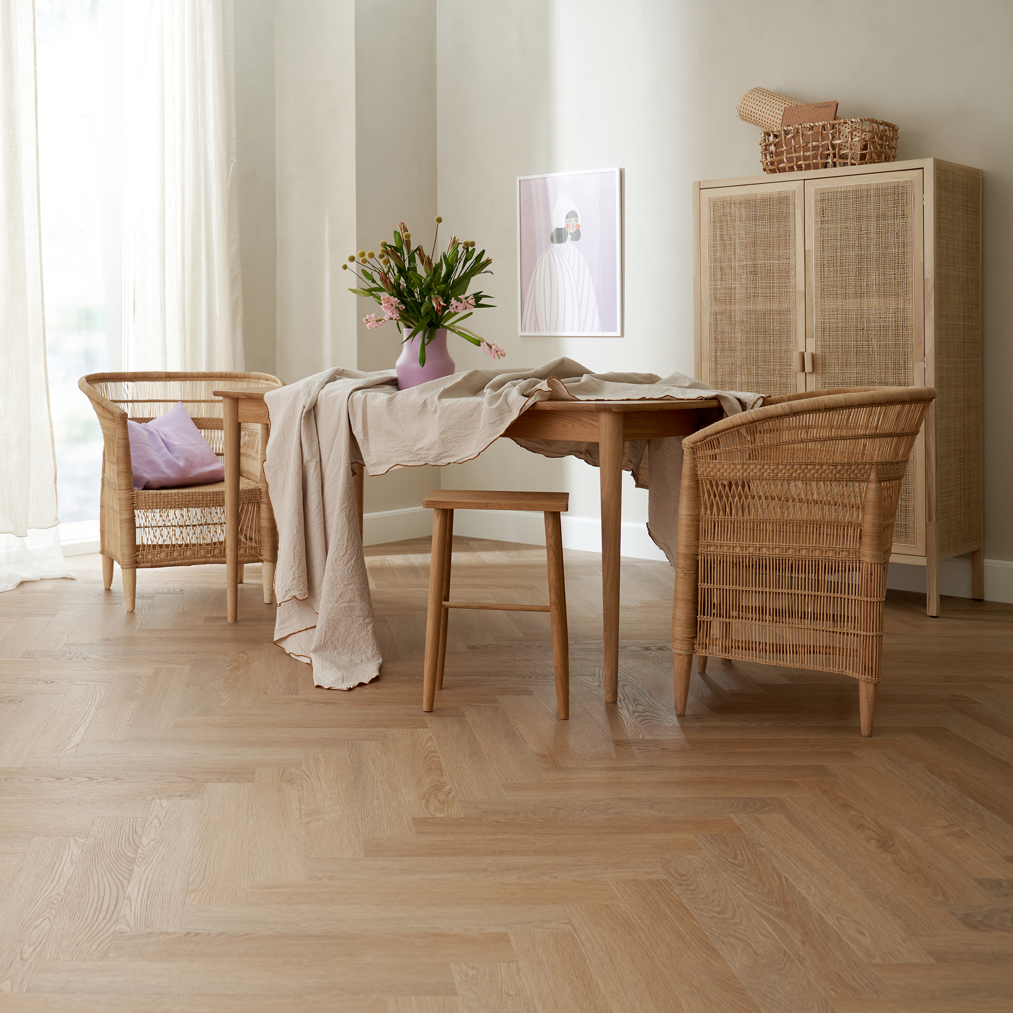 Vinylgolv Novego Plus Fiskben - Glasgow Ek mönster