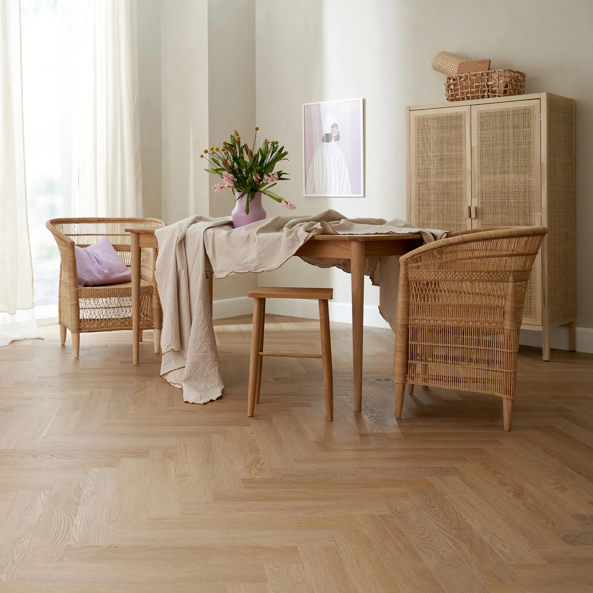 Vinylgolv Novego Plus Fiskben - Glasgow Ek mönster