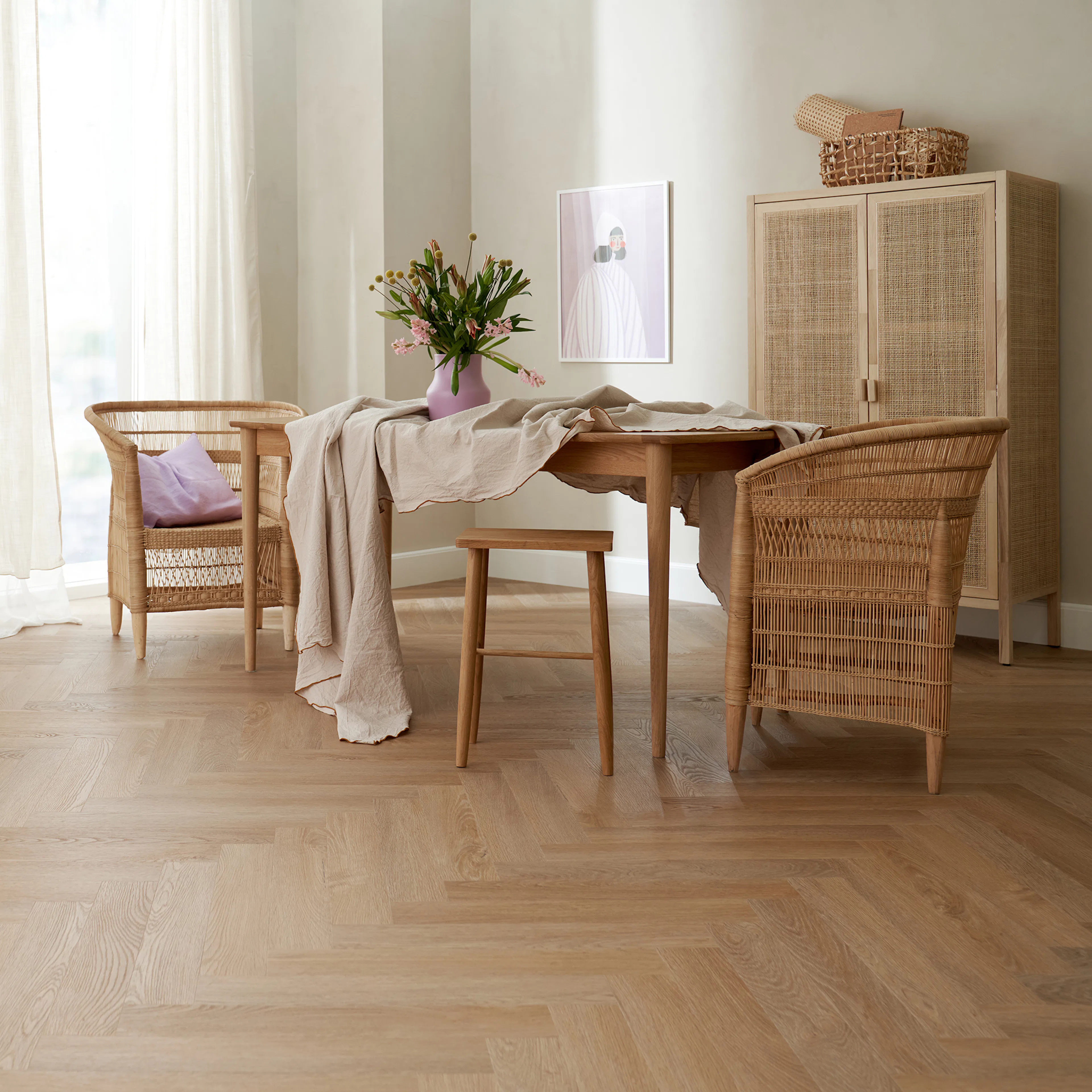 Vinylgolv Novego Plus Fiskben - Glasgow Ek mönster