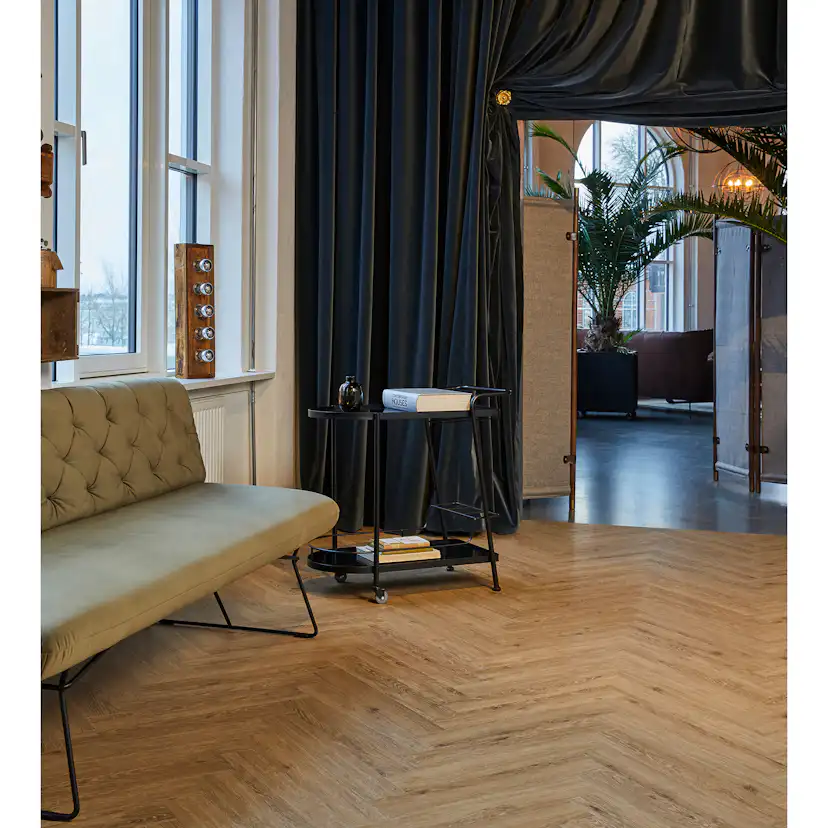 Vinylgolv Novego Classic Fiskbensmönster - Natural Oak