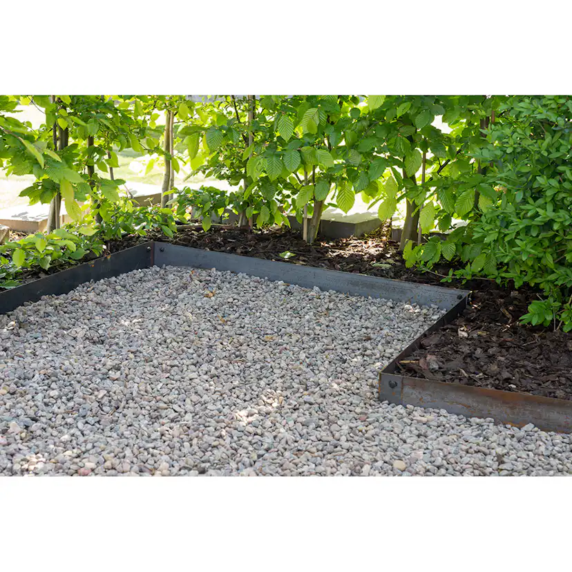 Rabattkant Skotte Garden Corten Odlingskant 4-pack, Rostfärg, 18x100 cm