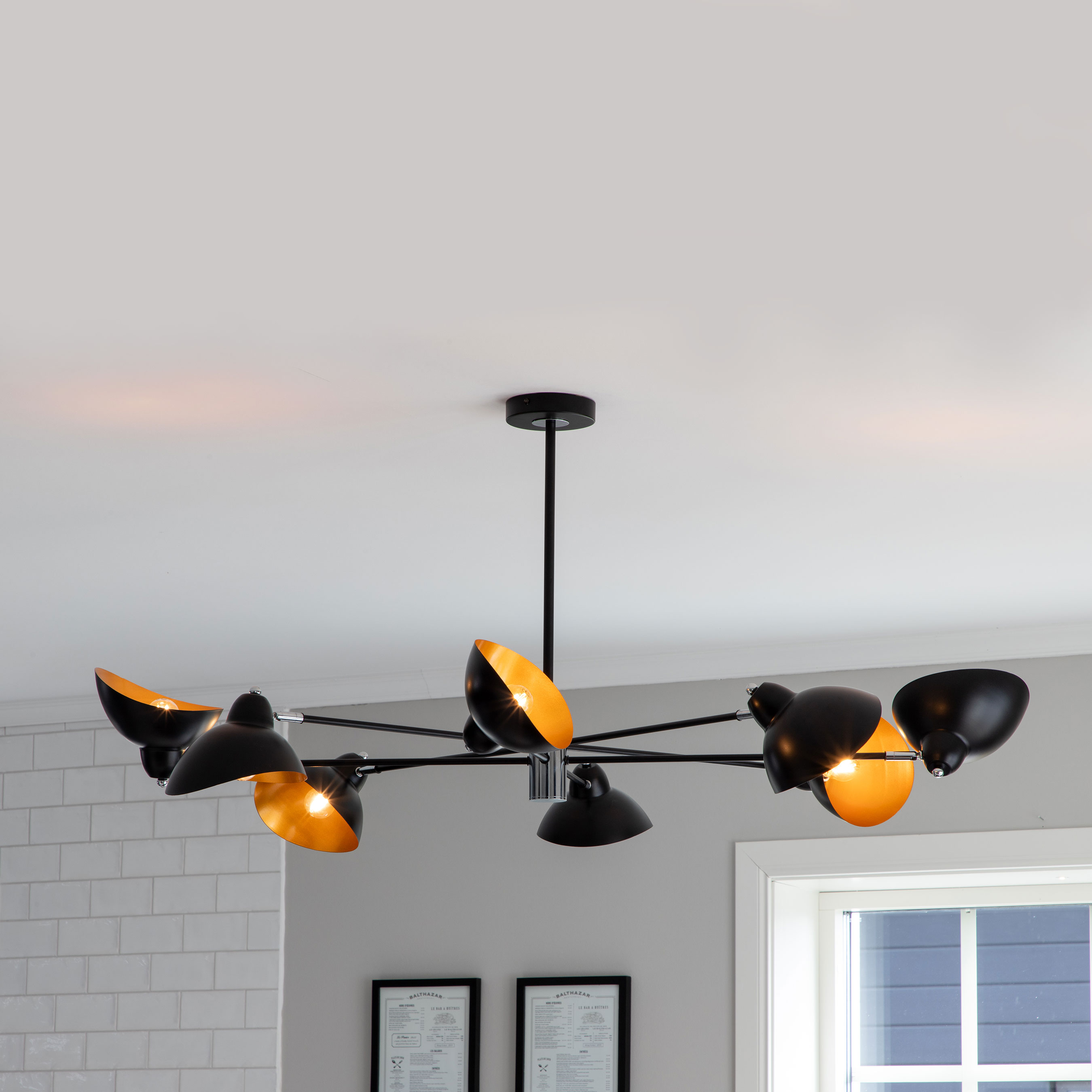 Taklampa Venture Home Emilio 8L