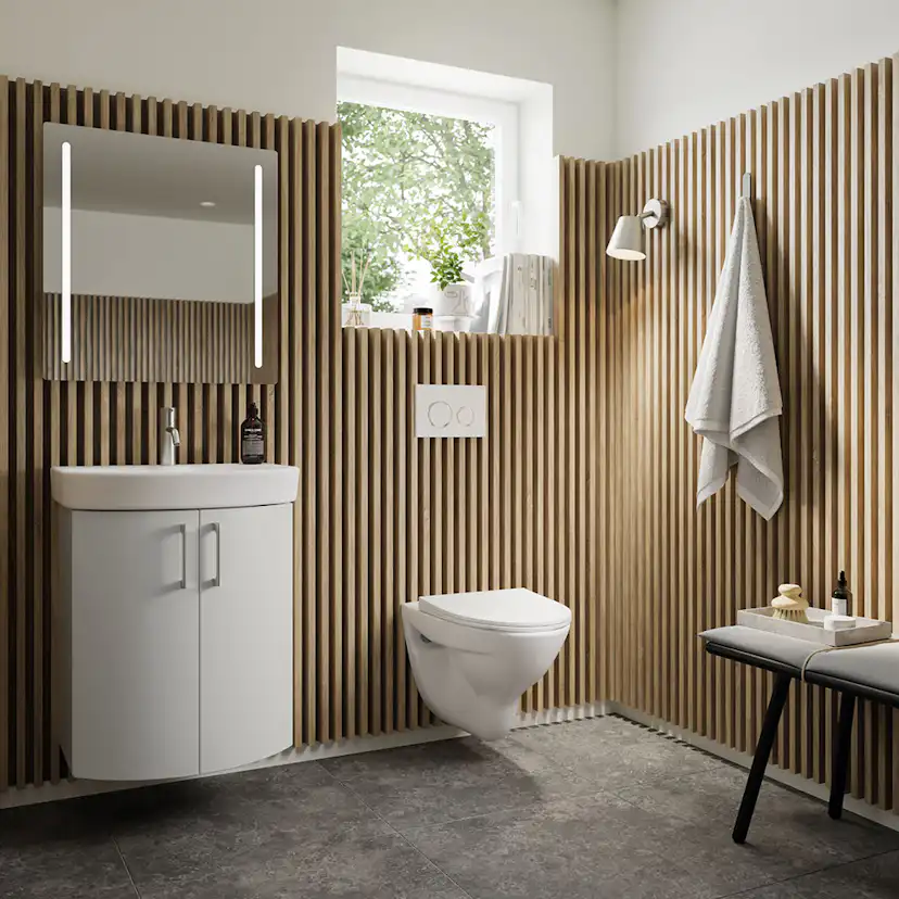 Vägghängd Toalettstol Ifö Vinta Rimfree