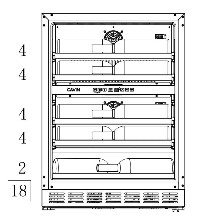 Vinkyl Cavin Arctic Collection 60D Shallow ACD60SFGB