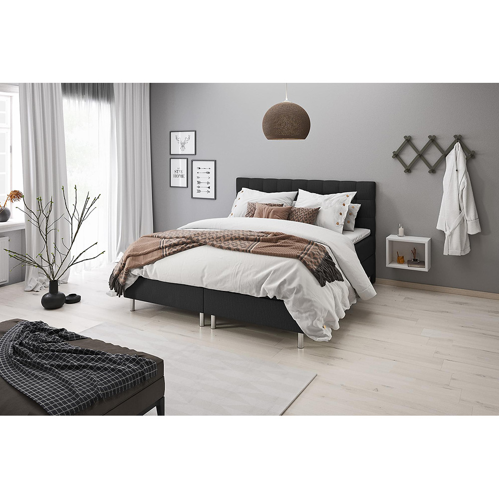 Kontinentalsäng Drömvik Montana 80x200 med Förvaring och Sänggavel