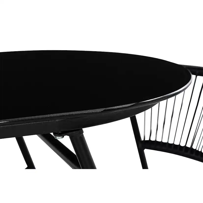 Caféset Comfort Garden Lamborg 120 cm Oval med 2 Trädgårdsstolar Utomhus