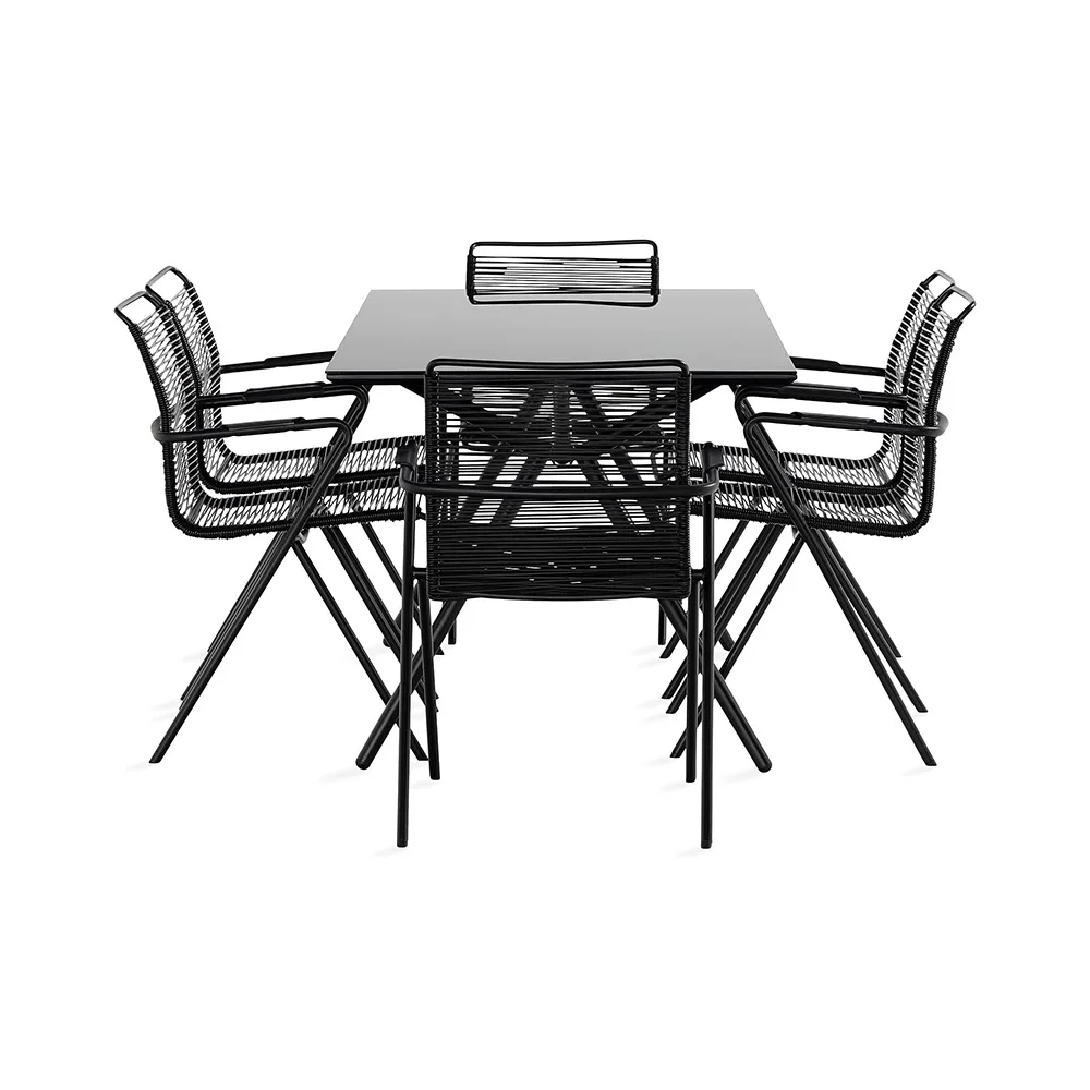 Matgrupp Utomhus Comfort Garden Rosasco 160 cm + 6 Trädgårdsstolar