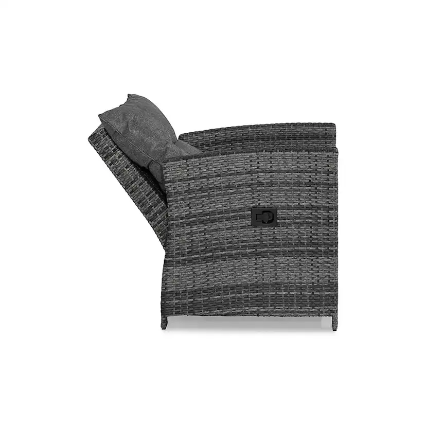 Recliner Utefåtölj Comfort Garden James Grå inkl. Dynor