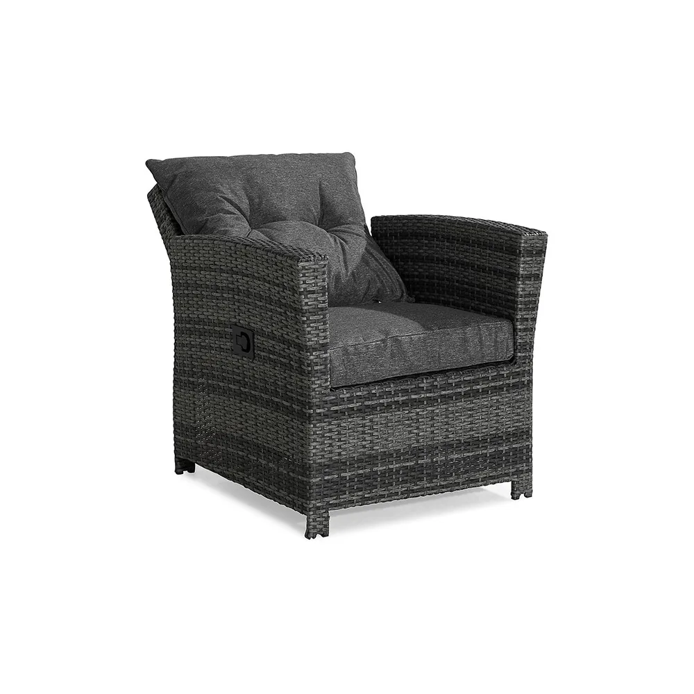 Recliner Utefåtölj Comfort Garden James Grå inkl. Dynor