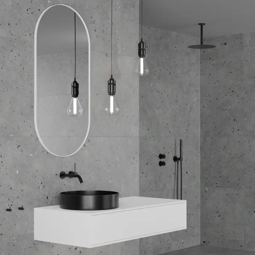 Takduschset Scandtap Steel Harmonized 2Z för Inbyggnad