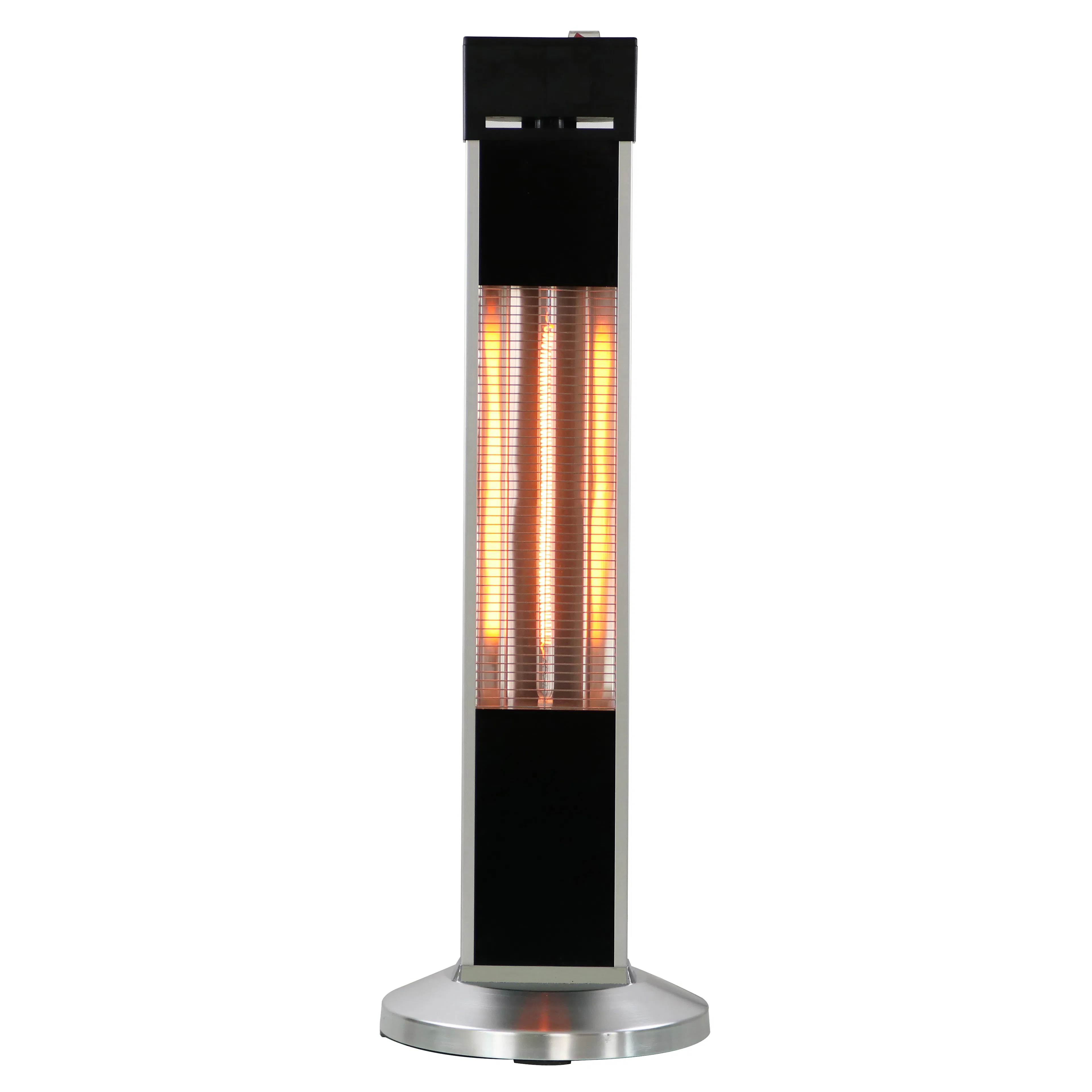 Terrassvärmare Home it Fristående Svart/Aluminium 2000W