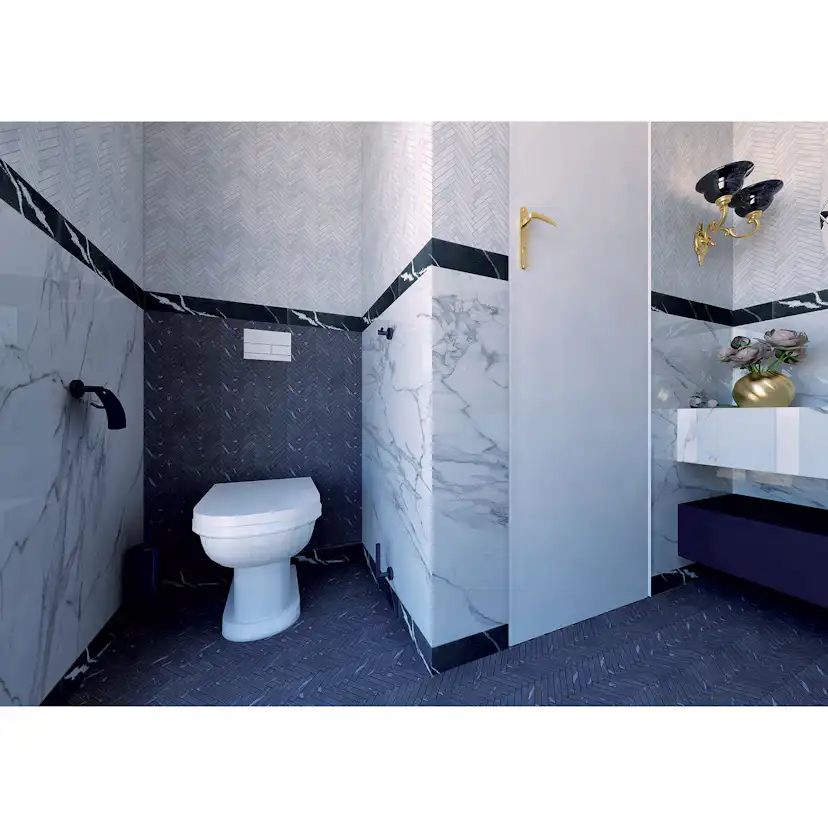 WC Borstset Bemeta Hematit