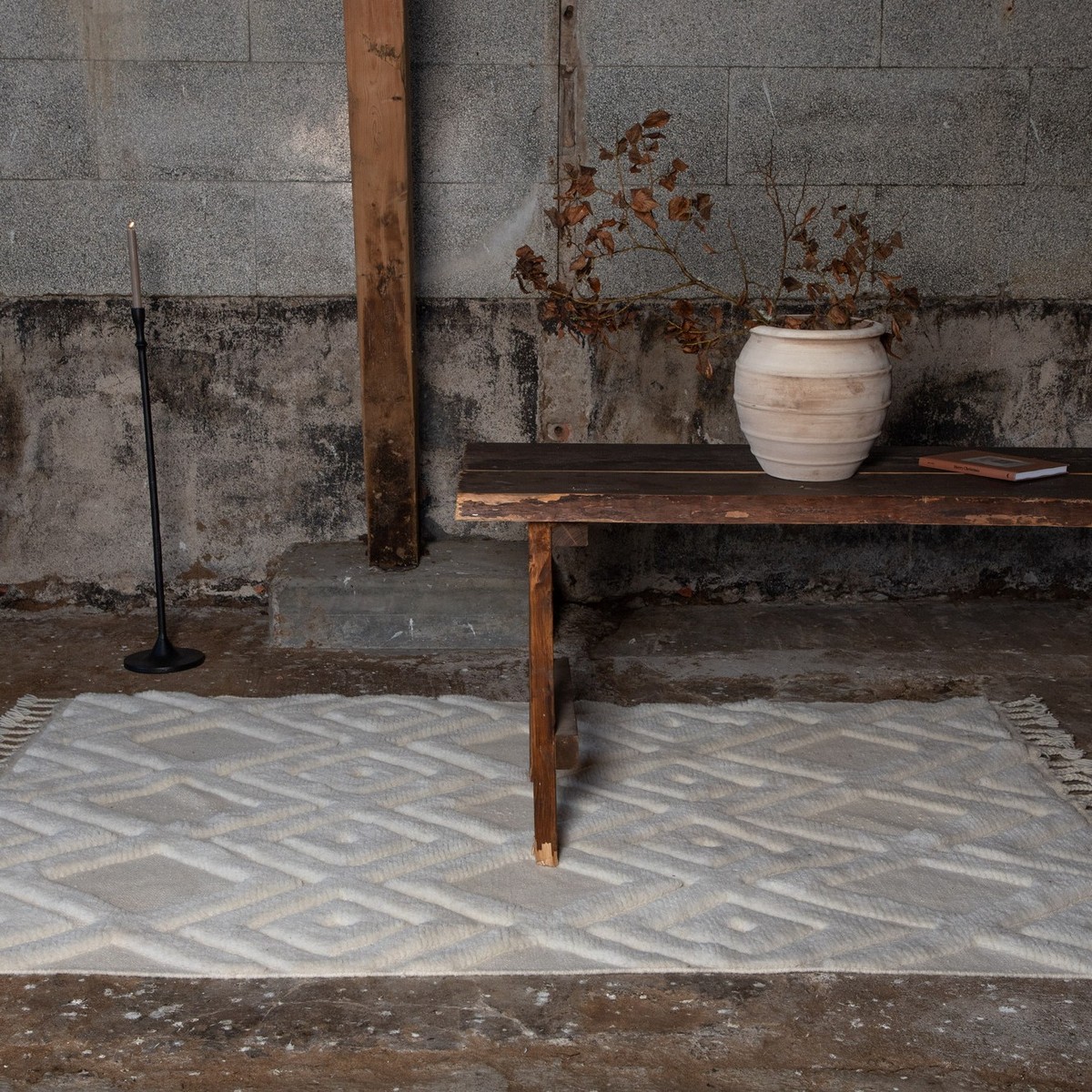 Flatvävd Matta Venture Home Dahlia Ull