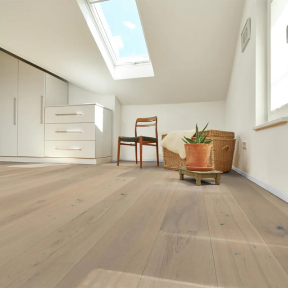 Trägolv Floorit Glory Madita Vit Ek, Mattlackat 1-Stav Parkettgolv