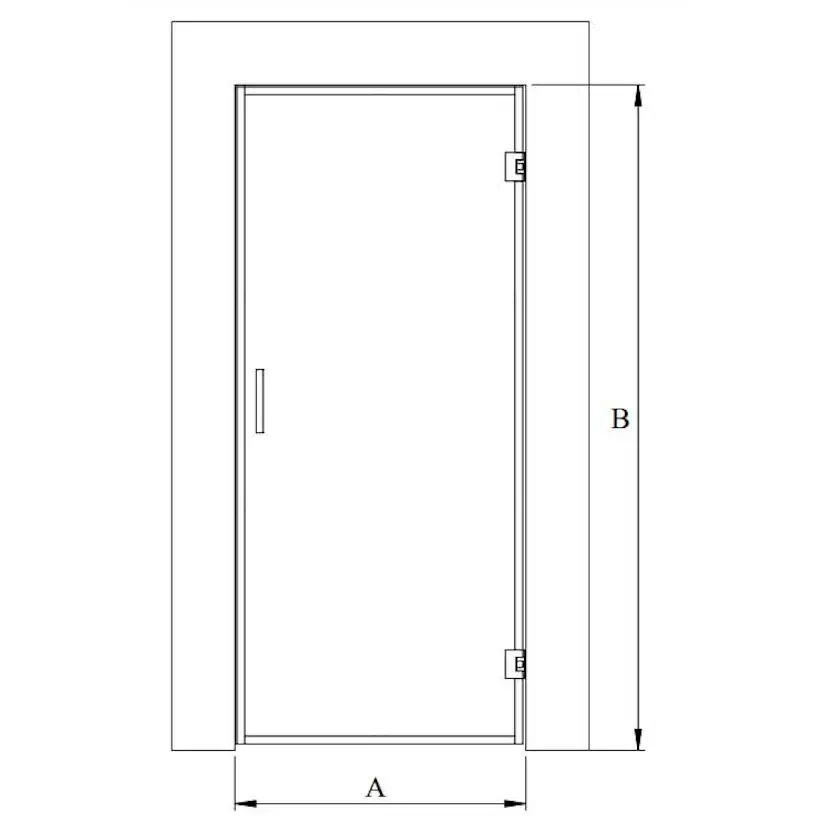 Bastudörr Hietakari Bläk New York Glasdörr