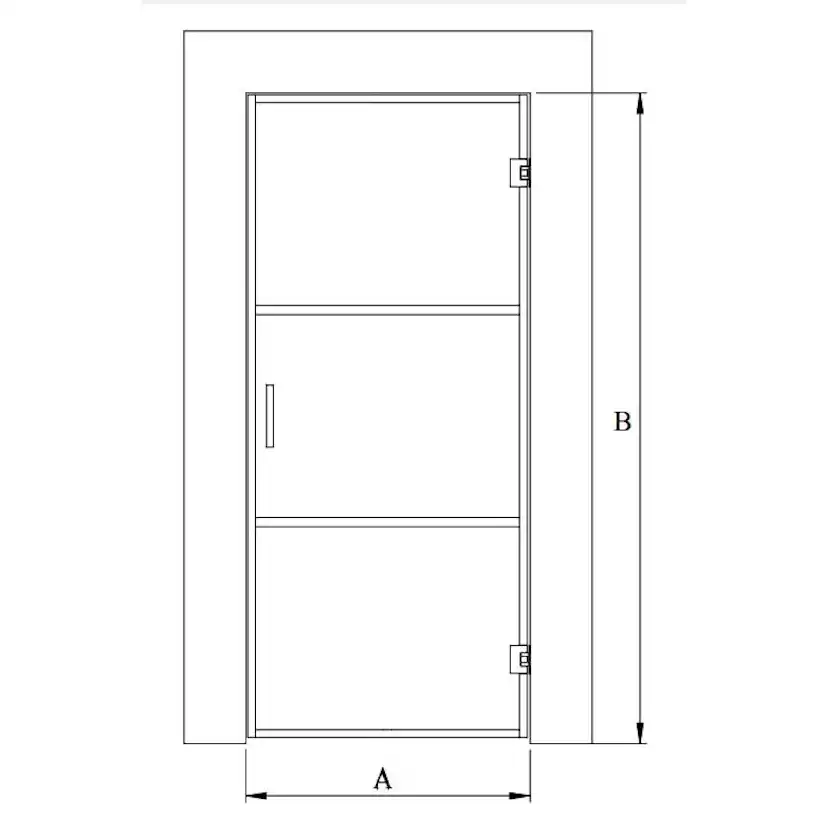 Bastudörr Hietakari Bläk Tokyo Glasdörr
