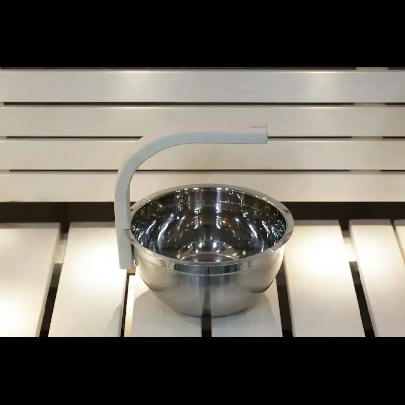 Bastuhink SAWO Böjt Handtag 5L Rostfritt Stål