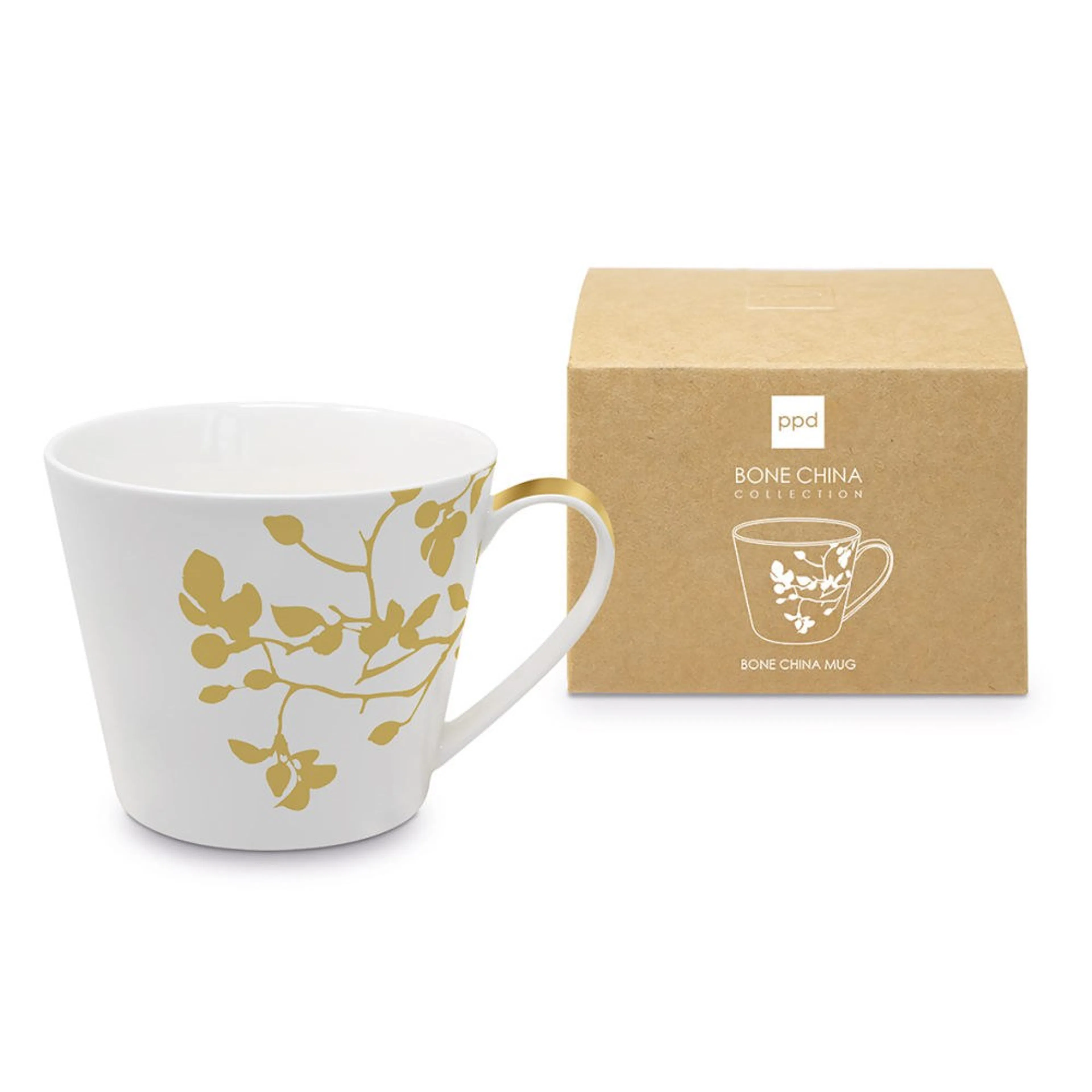 Mugg Paperproducts Design Pure Branch Guld 40 cl