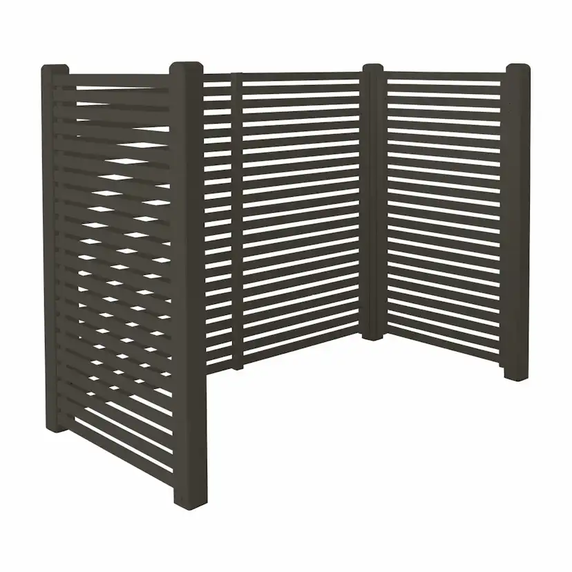 Avfallsskjul PLUS Tokyo Umbragrå 197x100x148 cm