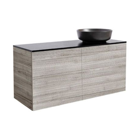 Tvättställsskåp Alterna Isella 120 med Bänkskiva Kvartskomposit och Runt Tvättställ