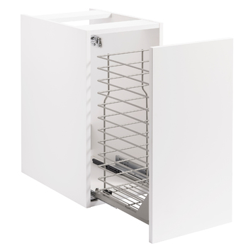 Tvättställsskåp Alterna Isella Tvättkorg med Bänkskiva Kvartskomposit och Rektangulärt Tvättställ