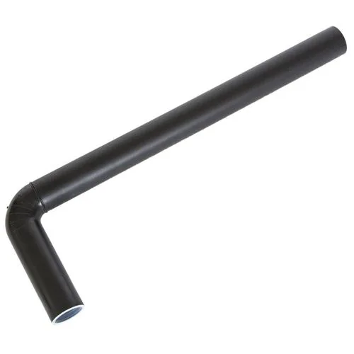 Utloppsrör Alterna Svart Enkel