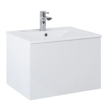 Tvättställsskåp Alterna Ella Kompakt med Ariella Porslin Tvättställ