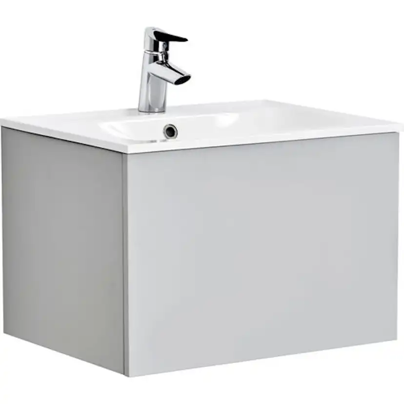 Tvättställsskåp Alterna Ella Kompakt med Ariella Mineralkomposit Tvättställ