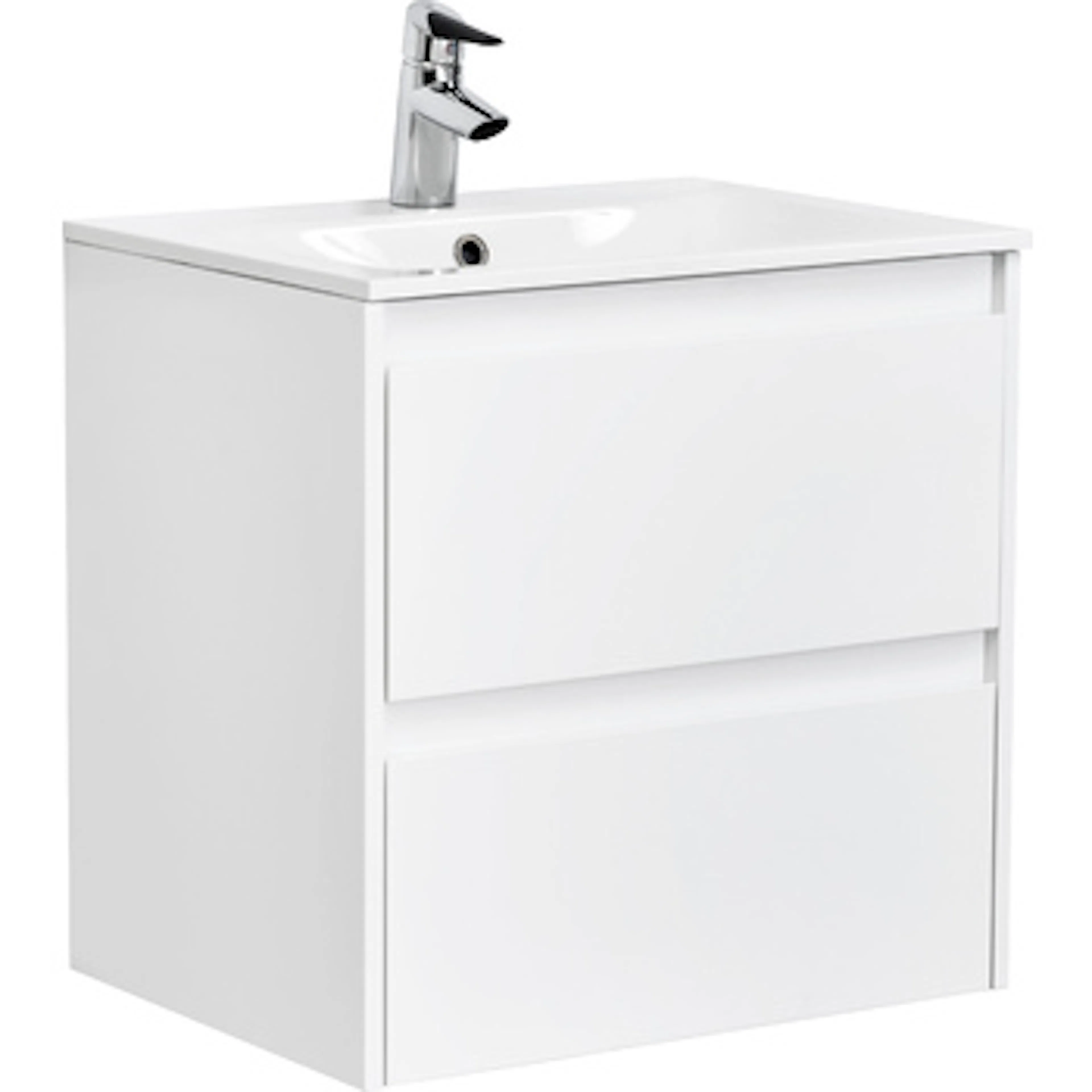 Tvättställsskåp Alterna Luxor med Materialkomposit Tvättställ