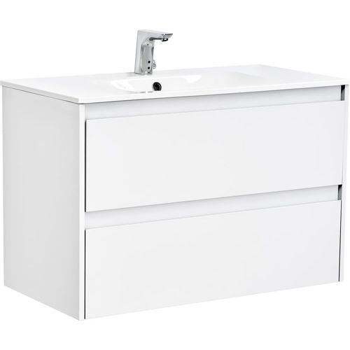 Tvättställsskåp Alterna Luxor med Materialkomposit Tvättställ