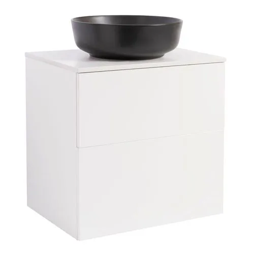 Tvättställsskåp Alterna Isella med Bänkskiva Kvartskomposit och Runt Tvättställ