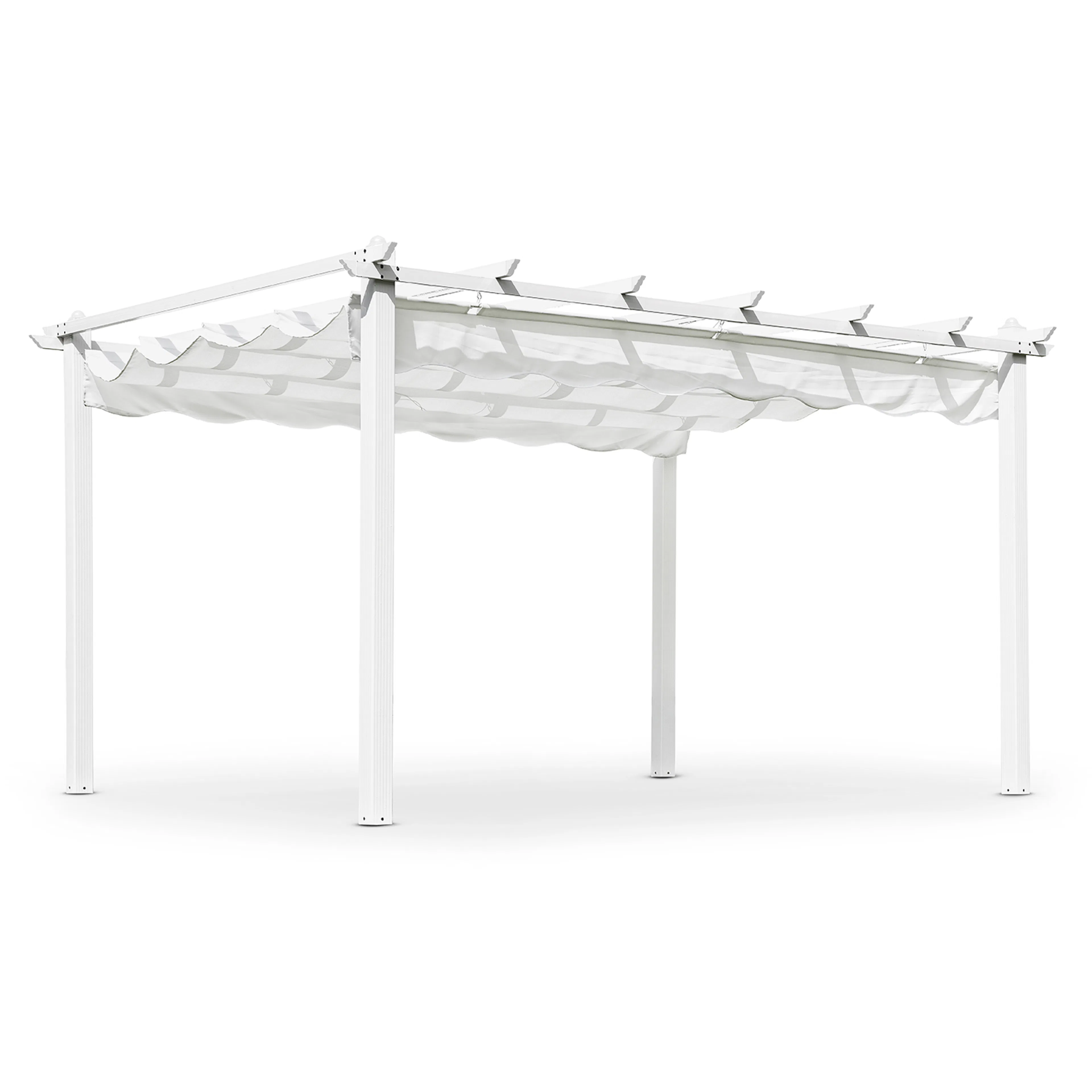 Pergola Hillerstorp Skanör 3x4m Vitt Solskydd