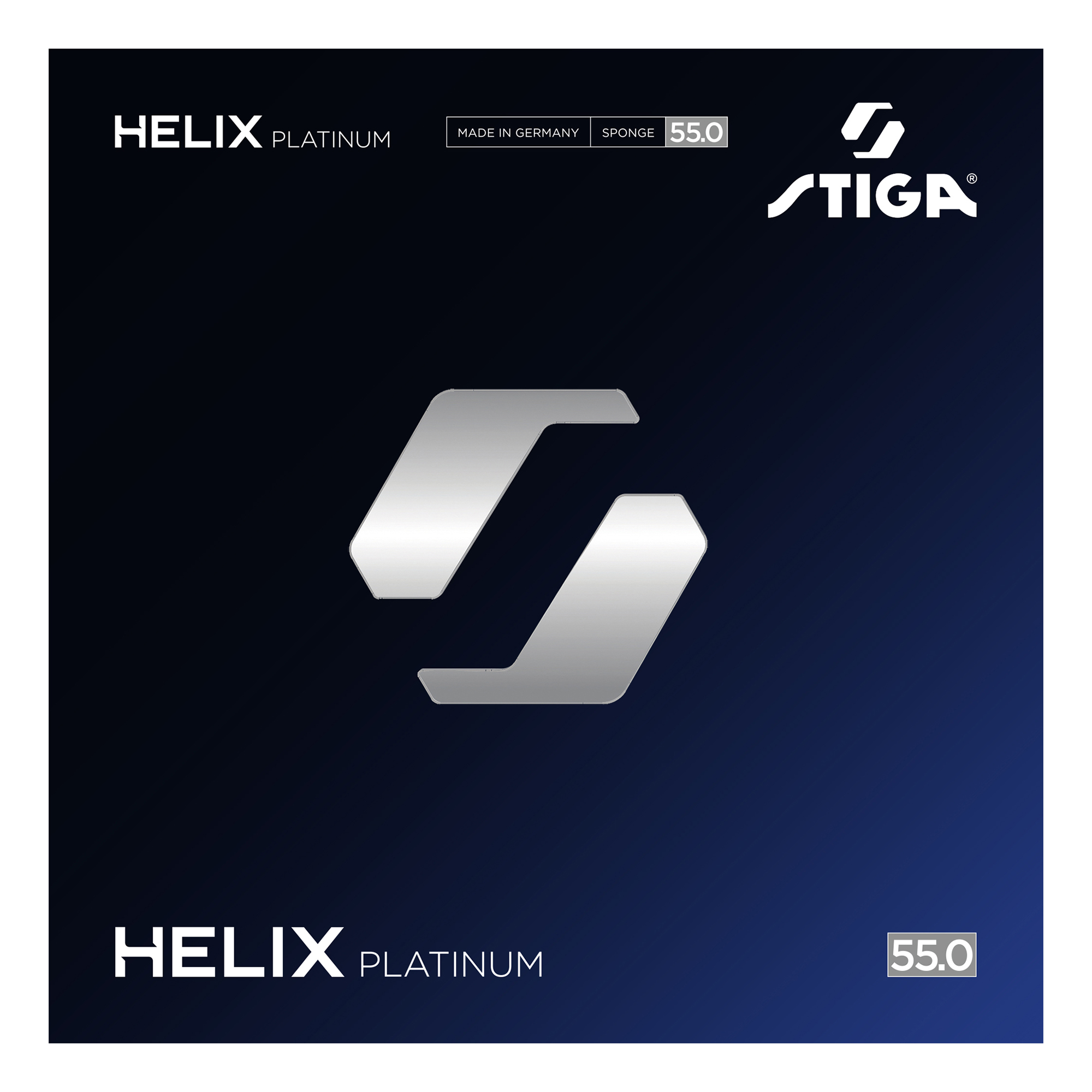 Bordtennisgummi Stiga Sports Helix Platinum 55 Black 2.2